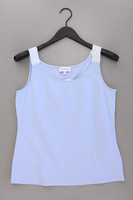 Just White Trägertop Gr. 40 neuwertig blau aus Baumwolle