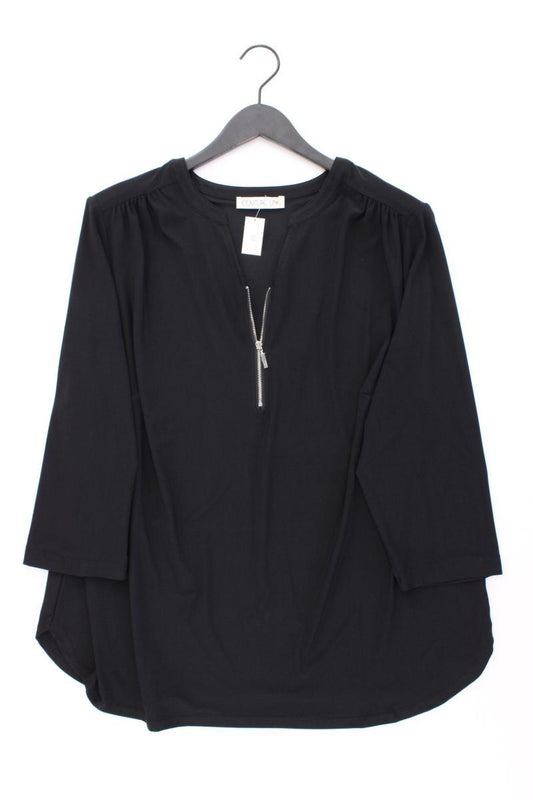Couture Line Shirt mit V-Ausschnitt Gr. 50 neuwertig 3/4 Ärmel schwarz