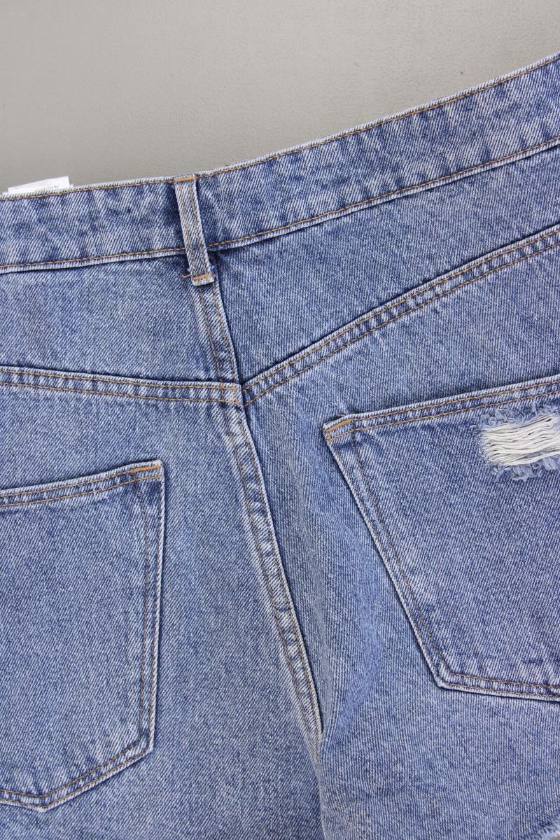 H&M Jeansshorts Gr. 42 blau aus Baumwolle