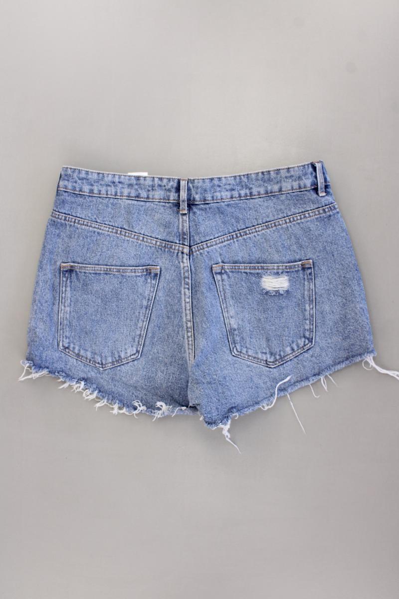 H&M Jeansshorts Gr. 42 blau aus Baumwolle