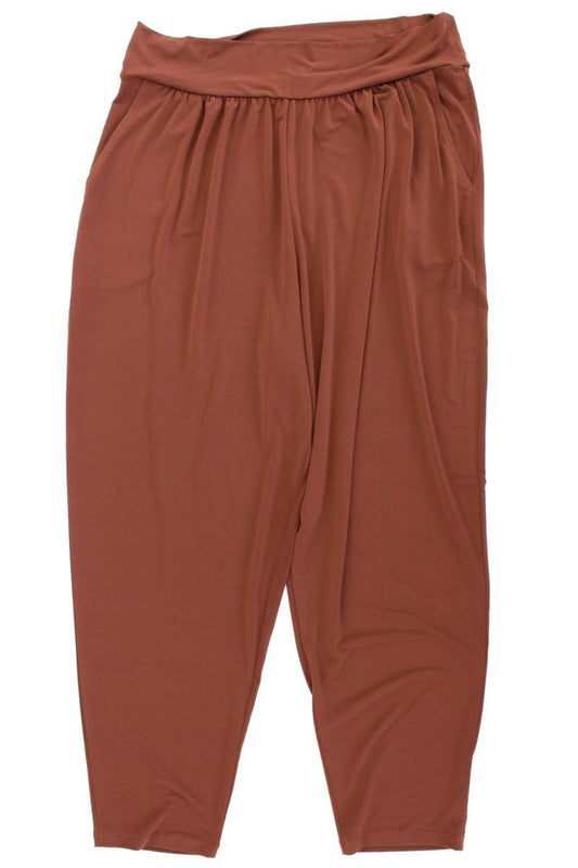 Kim & Co. Stretchhose Gr. XL neuwertig braun aus Polyester