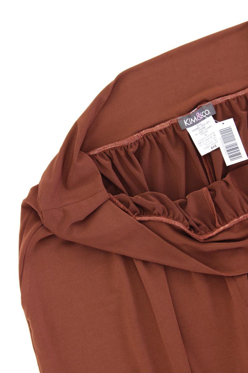 Kim & Co. Stretchhose Gr. XL neuwertig braun aus Polyester