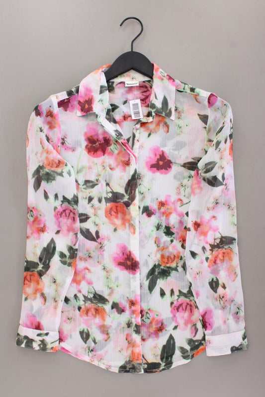 Tamaris Langarmbluse Gr. 36 mit Blumenmuster mehrfarbig