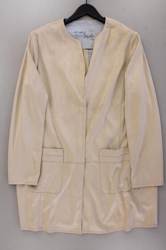 s.Oliver Mantel in Wildlederoptik Gr. 46 neuwertig braun aus Polyester