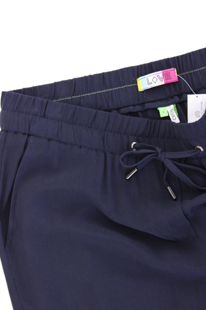 Cecil Stoffhose Gr. L neuwertig blau aus Viskose
