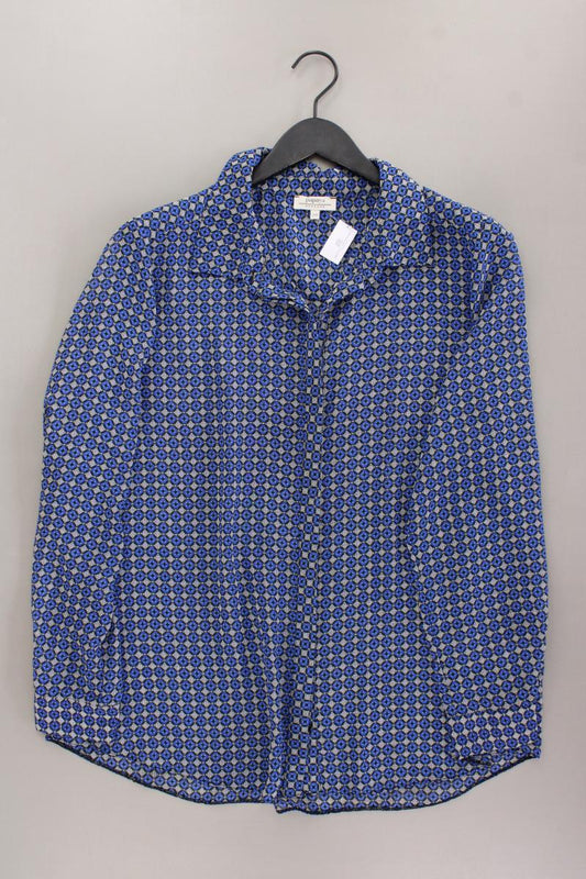 Papaya Weekend Bluse Gr. US 20 (XL) geometrisches Muster Langarm blau