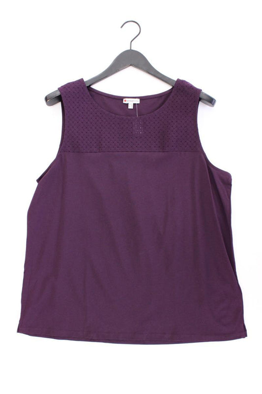 Street One Ärmellose Bluse Gr. 44 neuwertig lila aus Baumwolle