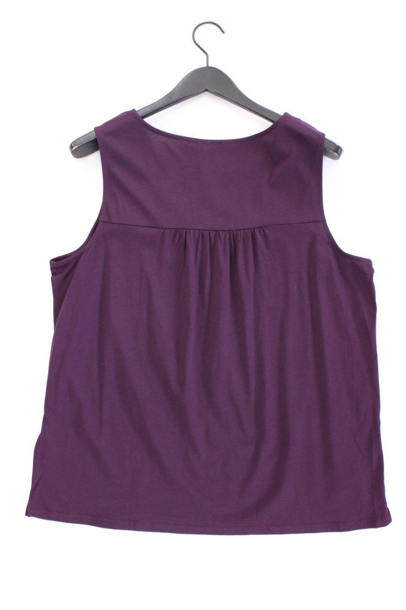 Street One Ärmellose Bluse Gr. 44 neuwertig lila aus Baumwolle