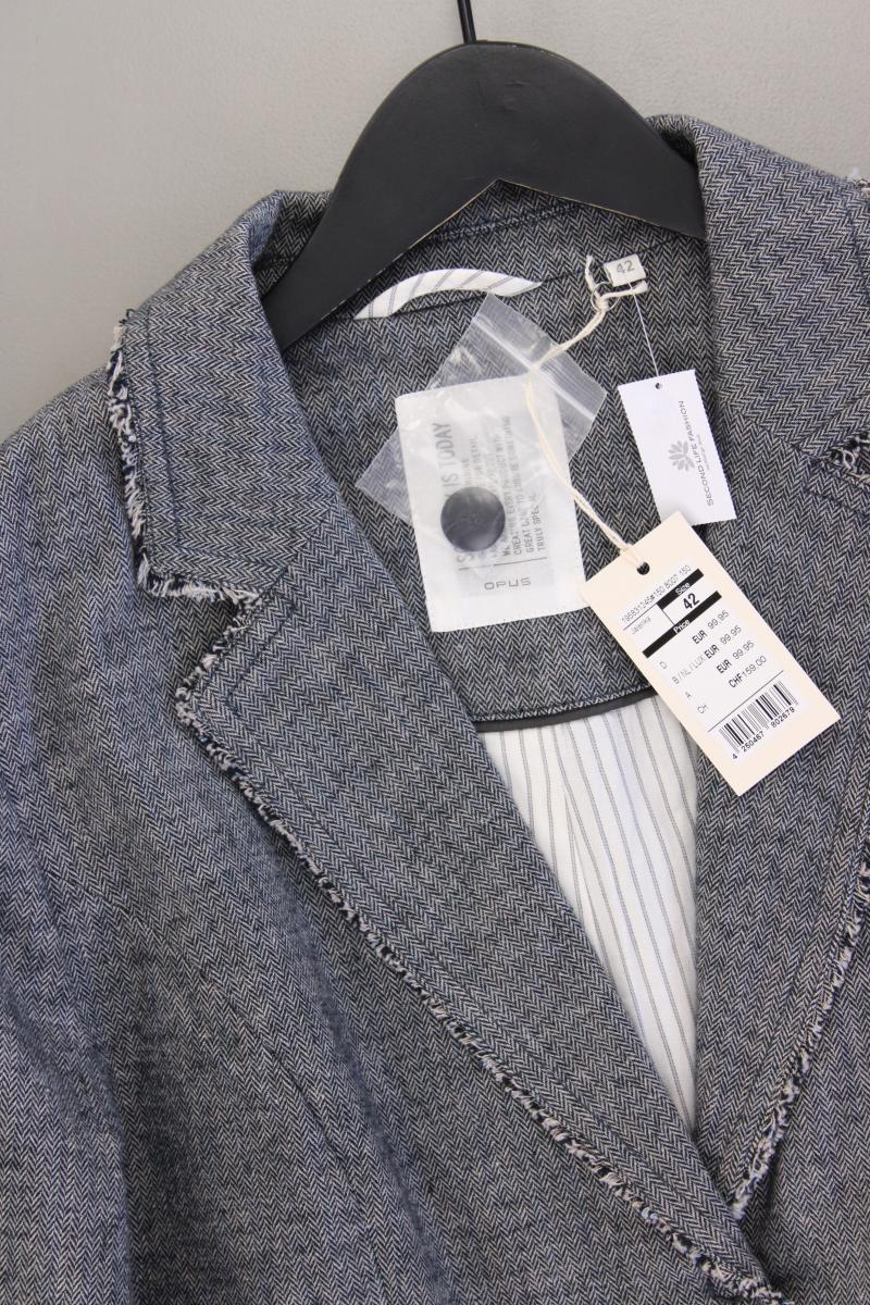 Opus Classic Blazer Gr. 42 neu mit Etikett Neupreis: 99,95€! grau aus Baumwolle