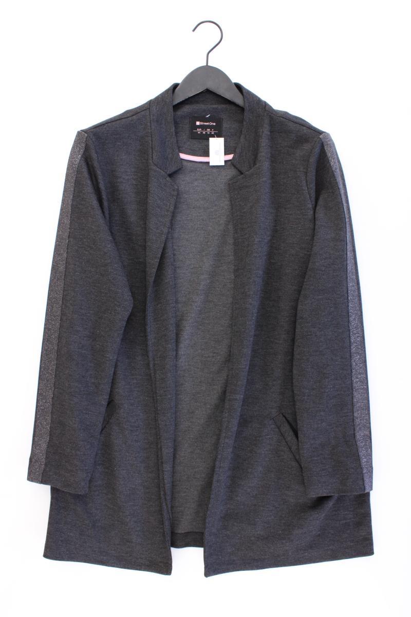Street One Classic Cardigan Gr. 44 neuwertig Langarm grau aus Polyester