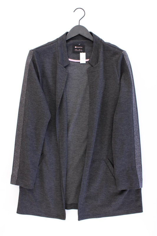 Street One Classic Cardigan Gr. 44 neuwertig Langarm grau aus Polyester