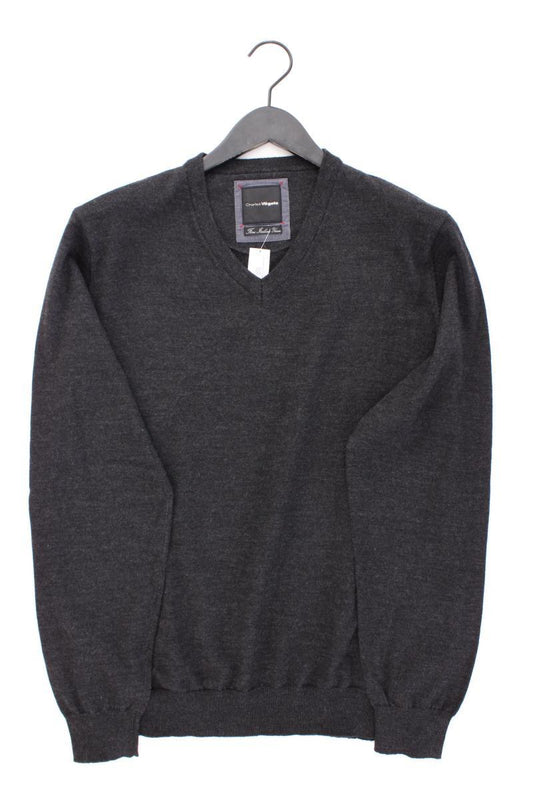 Vögele Pullover mit Wolle für Herren Gr. L grau aus Polyacryl