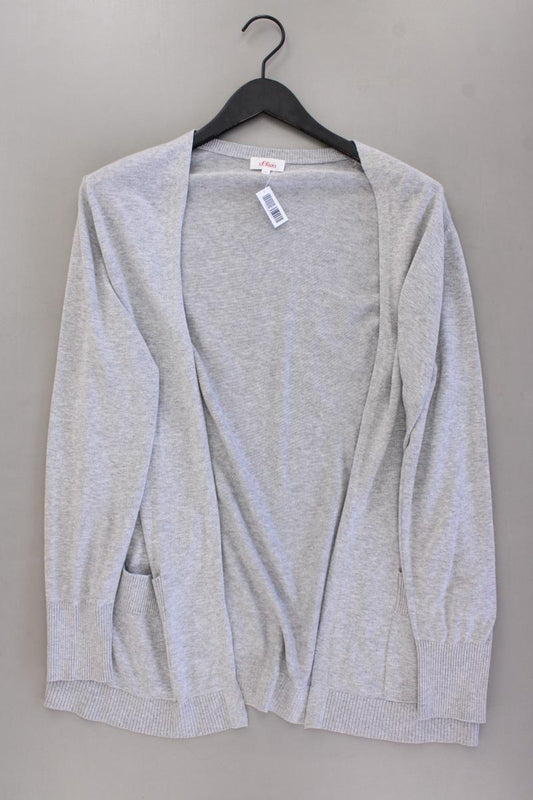 s.Oliver Strickjacke Gr. 44 neuwertig Langarm grau aus Viskose