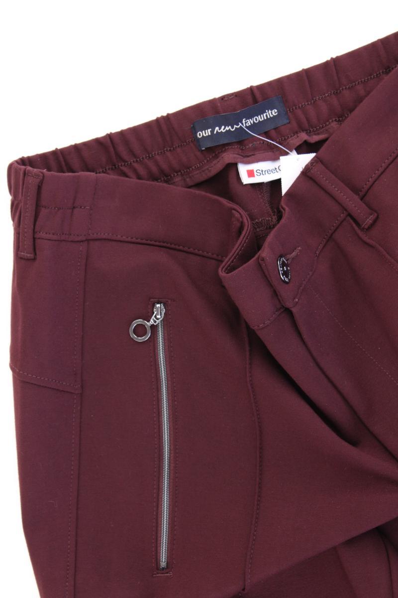 Street One Stretchhose Gr. 42/L28 neuwertig Modell York rot aus Viskose