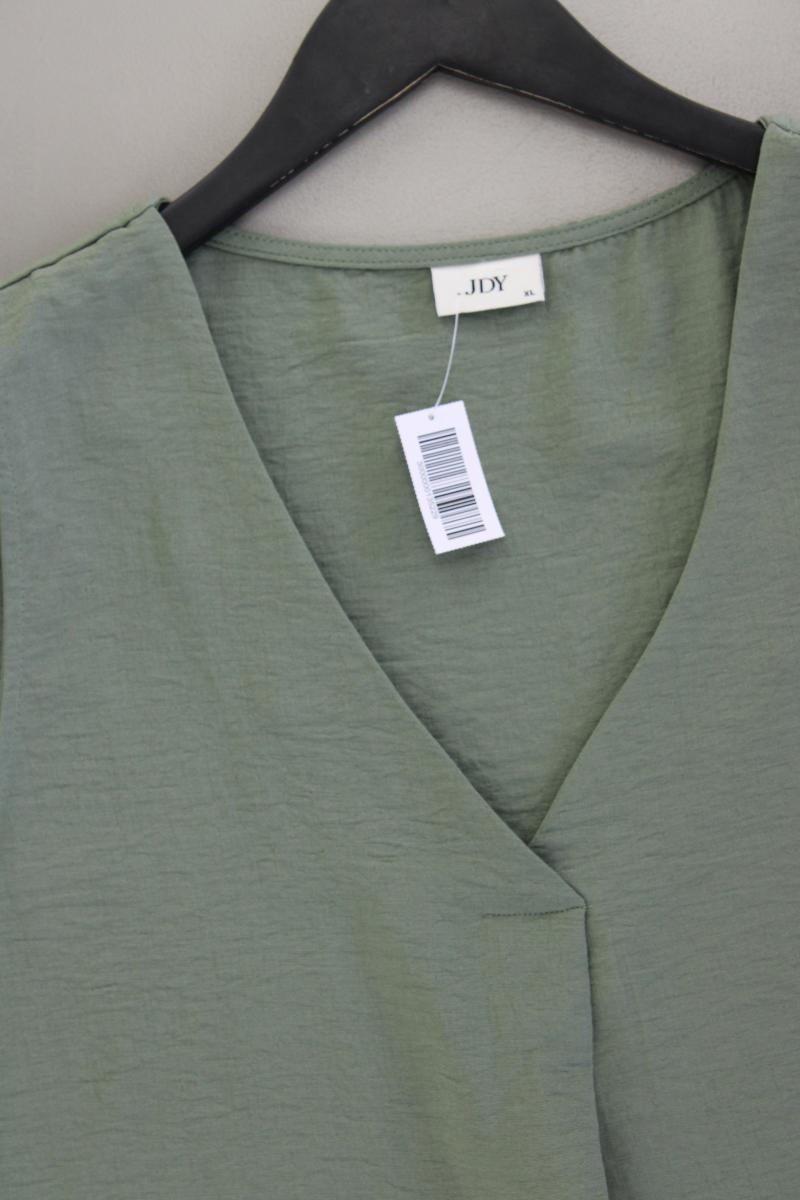 Jacqueline de Yong Ärmellose Bluse Gr. XL neuwertig grün aus Polyester