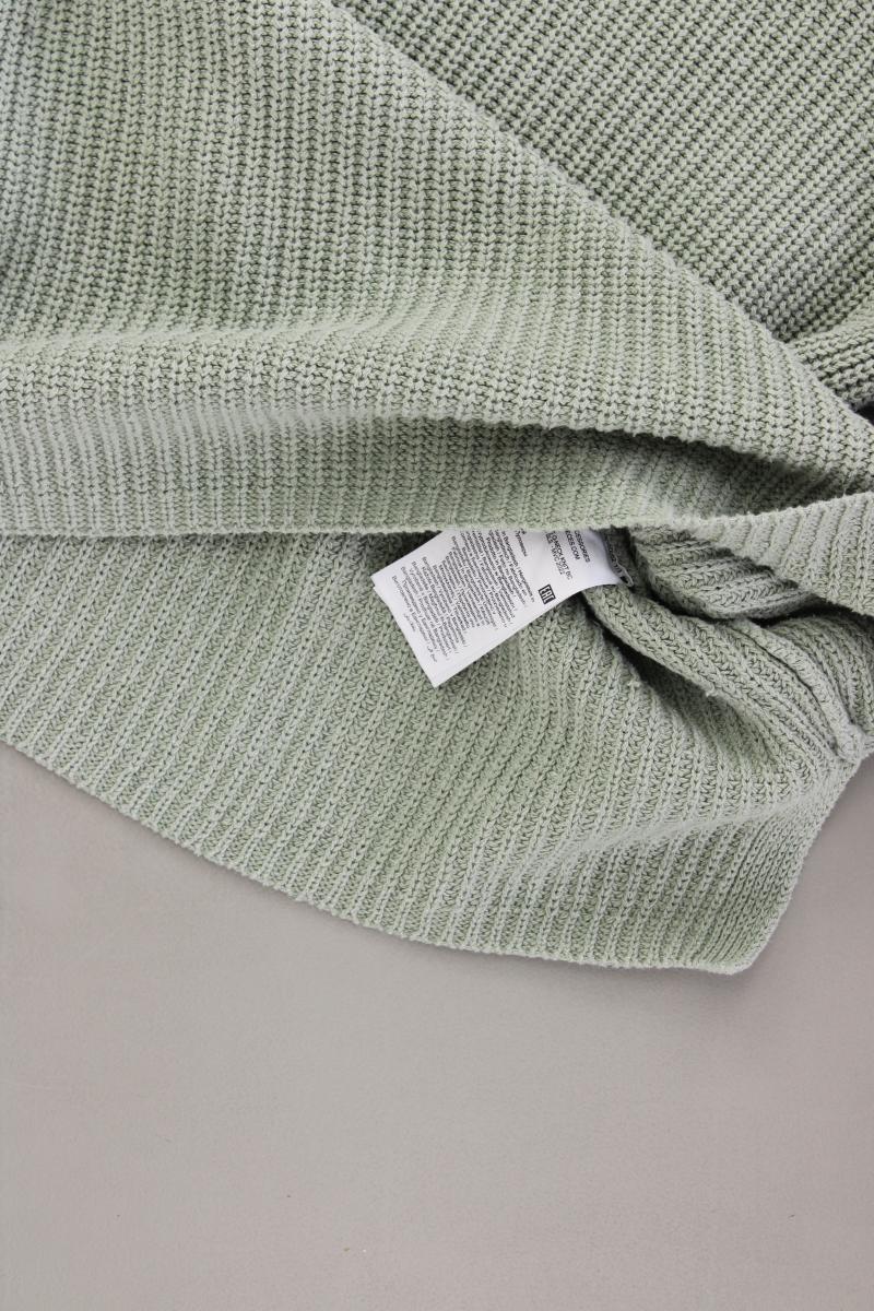 Pieces Grobstrickpullover Gr. S grün aus Baumwolle