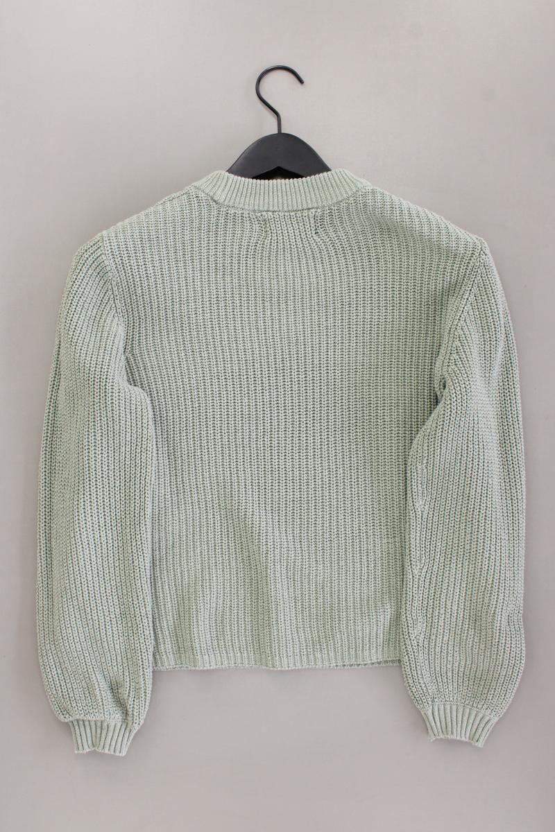 Pieces Grobstrickpullover Gr. S grün aus Baumwolle
