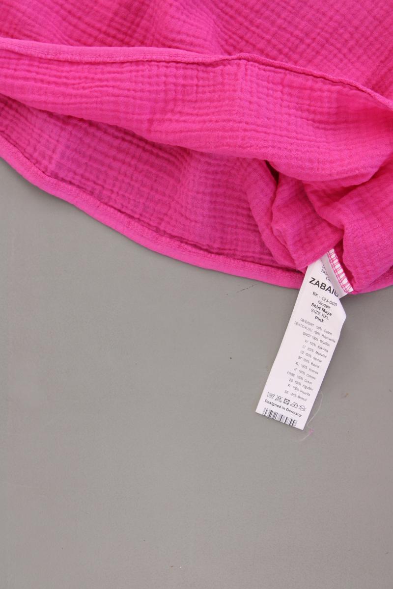Zabaione Kurzarmbluse Gr. XXL pink aus Baumwolle