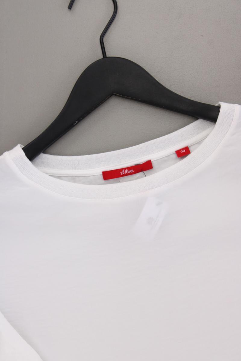 s.Oliver Classic Bluse Gr. 38 3/4 Ärmel weiß aus Polyester