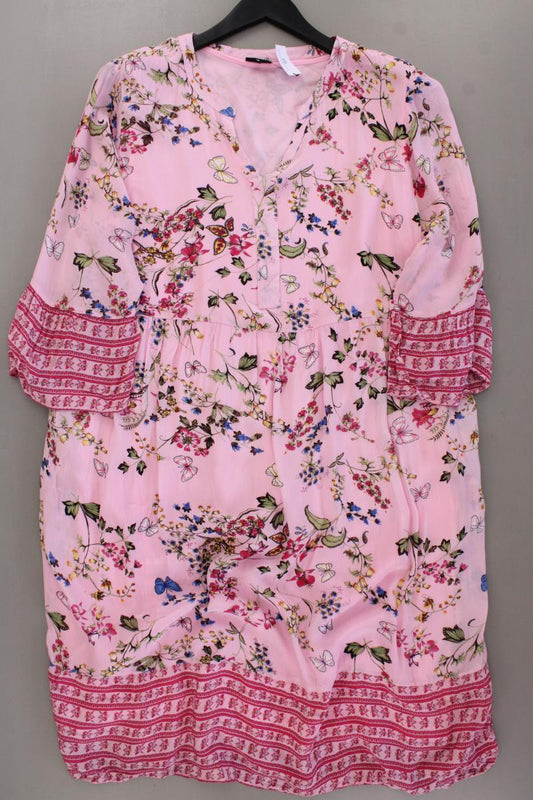 Bexley's Sommerkleid Gr. 48 mit Blumenmuster 3/4 Ärmel rosa aus Viskose