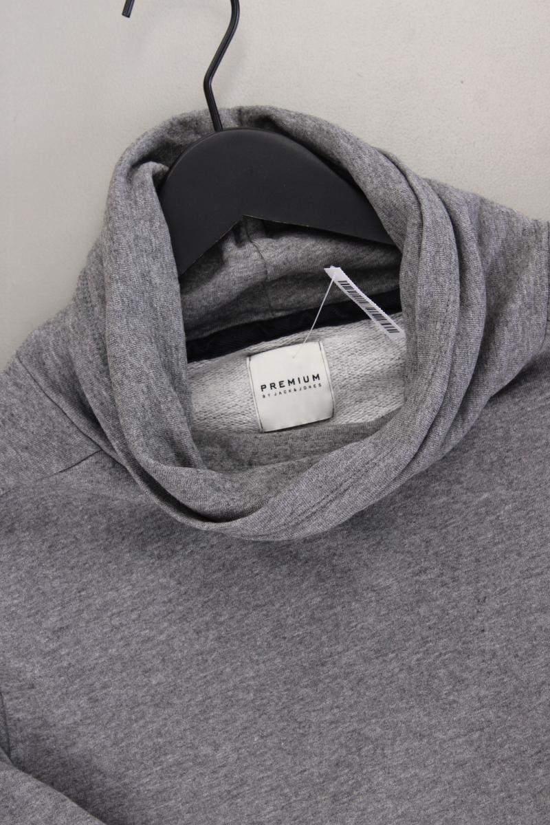 Jack & Jones Langarmpullover für Herren Gr. L grau aus Baumwolle