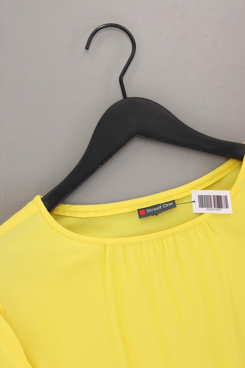 Street One Classic Bluse Gr. 36 neuwertig 3/4 Ärmel gelb aus Viskose