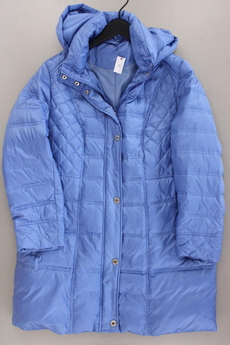 Atelier GS Wintermantel Gr. 44 neuwertig blau aus Polyester