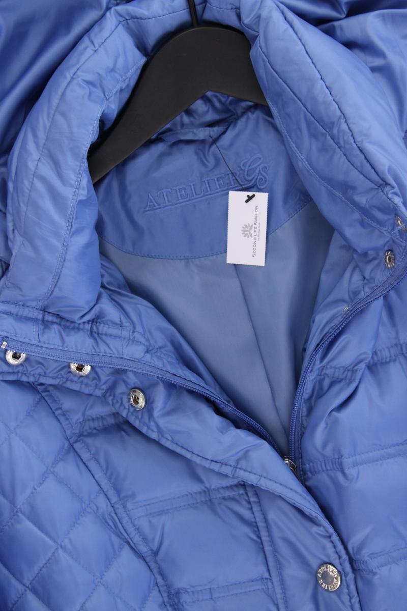 Atelier GS Wintermantel Gr. 44 neuwertig blau aus Polyester