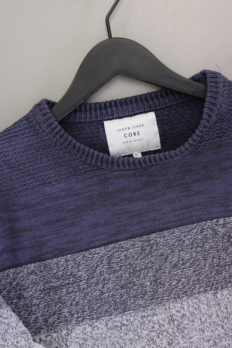 Jack & Jones Grobstrickpullover für Herren Gr. XL blau aus Baumwolle