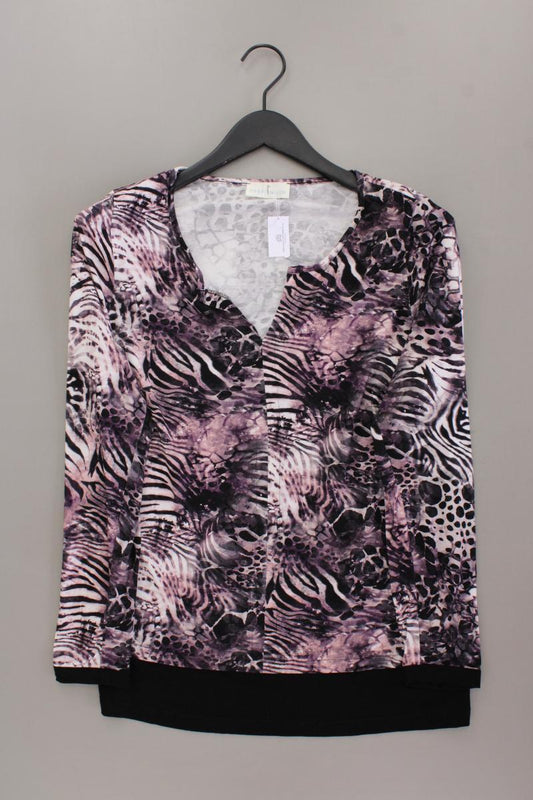 Pfeffinger Printshirt Gr. 38 mit Tierdruck Langarm lila aus Viskose