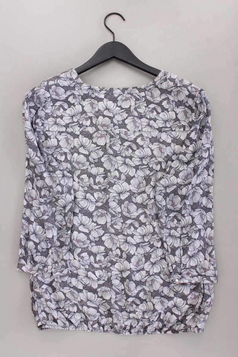 Bonita Classic Bluse Gr. 40 mit Blumenmuster neuwertig 3/4 Ärmel grau
