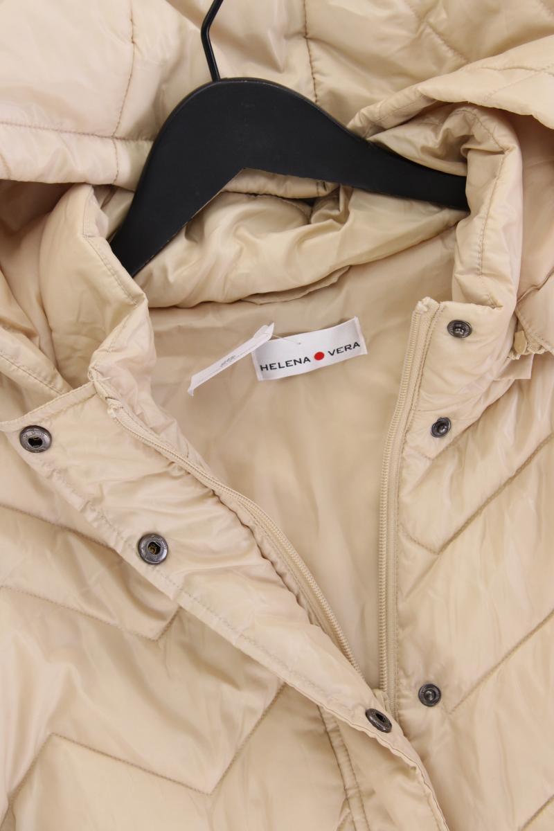 Helena Vera Kapuzenmantel Gr. 50 neuwertig creme aus Polyester