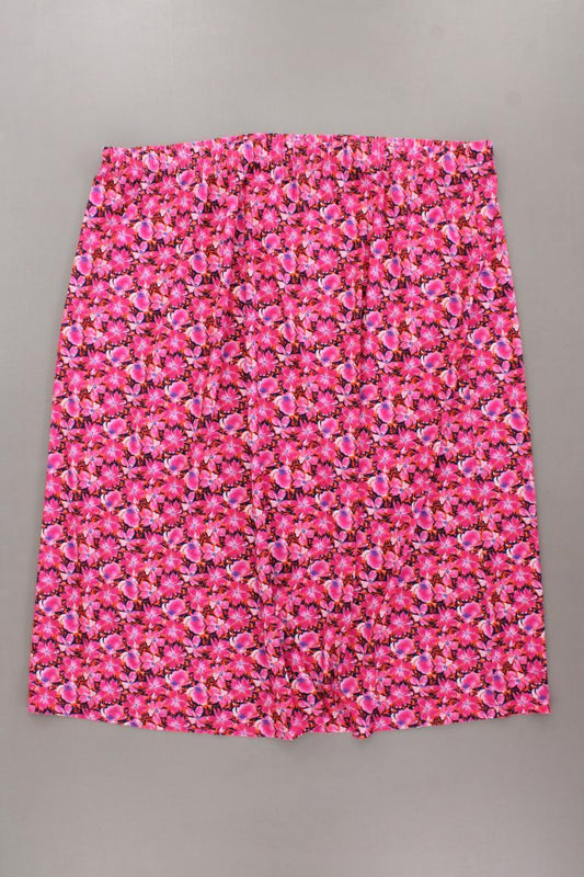 in-Print Stretchrock Gr. XL mit Blumenmuster neuwertig pink aus Polyester