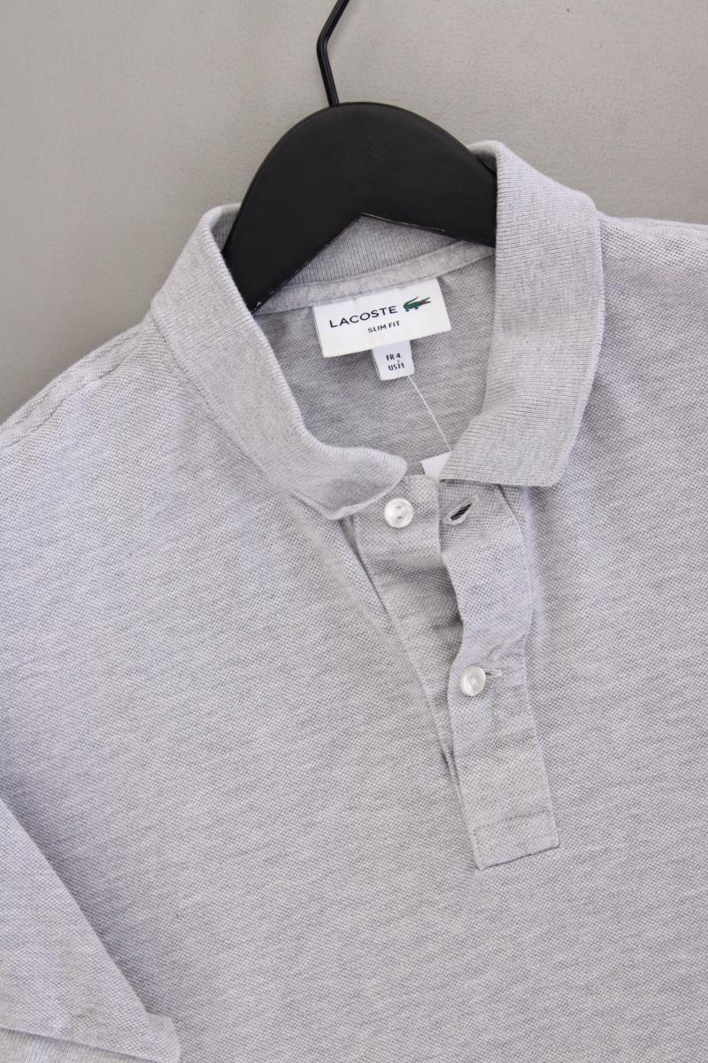 Lacoste Poloshirt für Herren Gr. M Kurzarm grau
