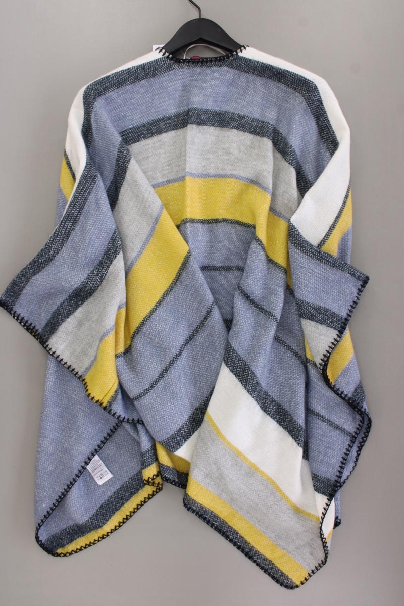 Tom Tailor (Denim) Poncho Gr. OneSize neuwertig Weite Ärmel mehrfarbig