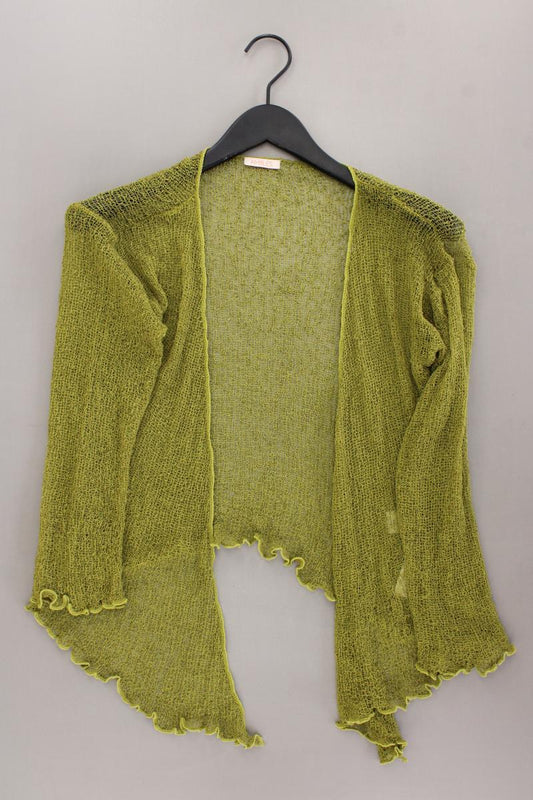 Strickjacke Gr. OneSize 3/4 Ärmel grün aus Polyacryl