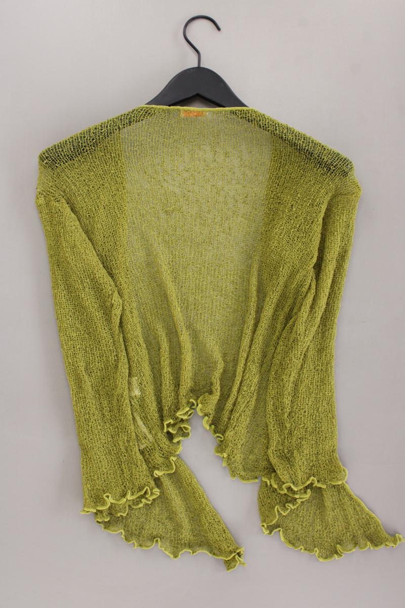 Strickjacke Gr. OneSize 3/4 Ärmel grün aus Polyacryl