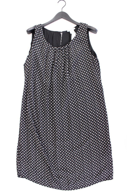 MARK ADAM Midikleid Gr. 46 geometrisches Muster Ärmellos schwarz aus Polyester