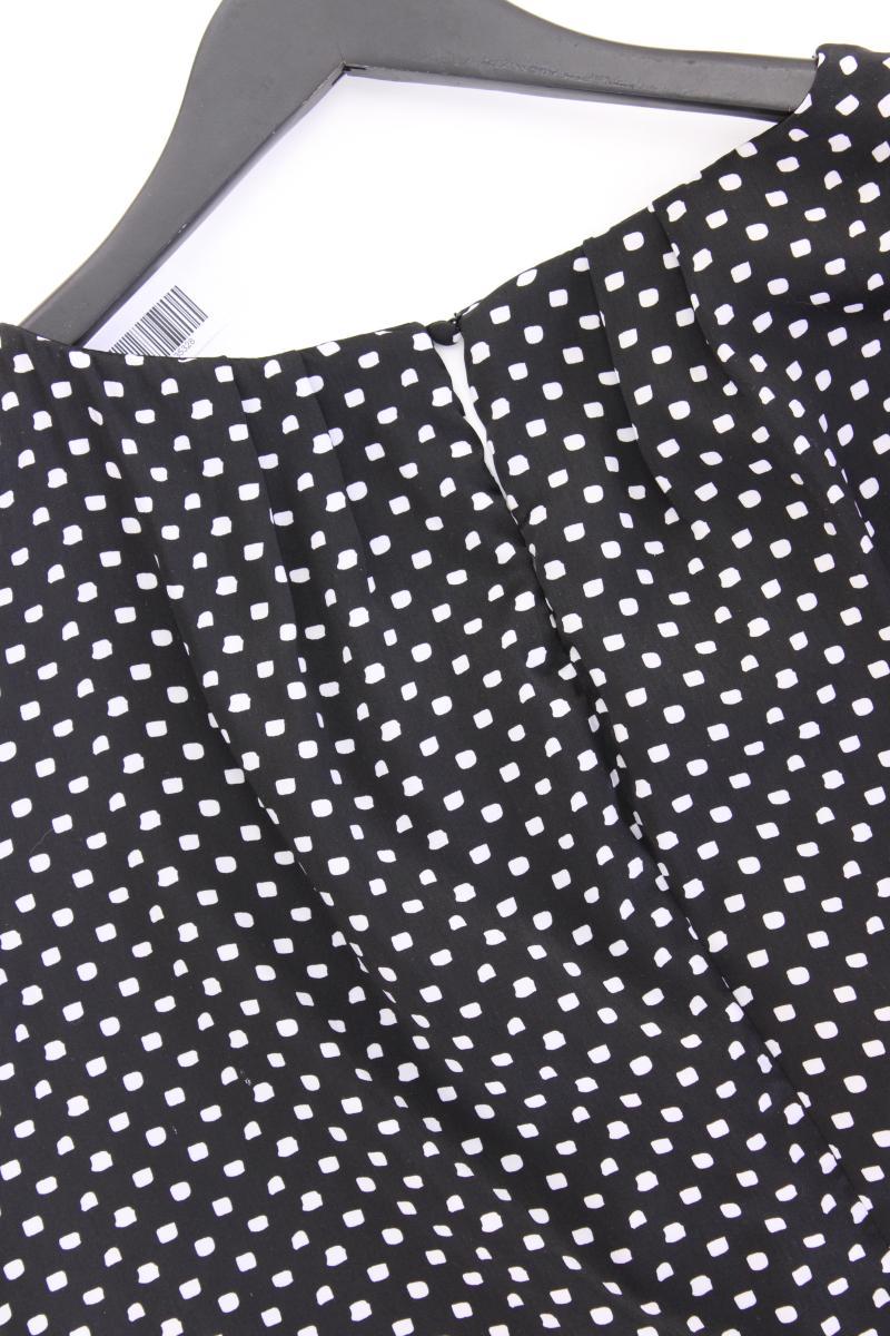 MARK ADAM Midikleid Gr. 46 geometrisches Muster Ärmellos schwarz aus Polyester