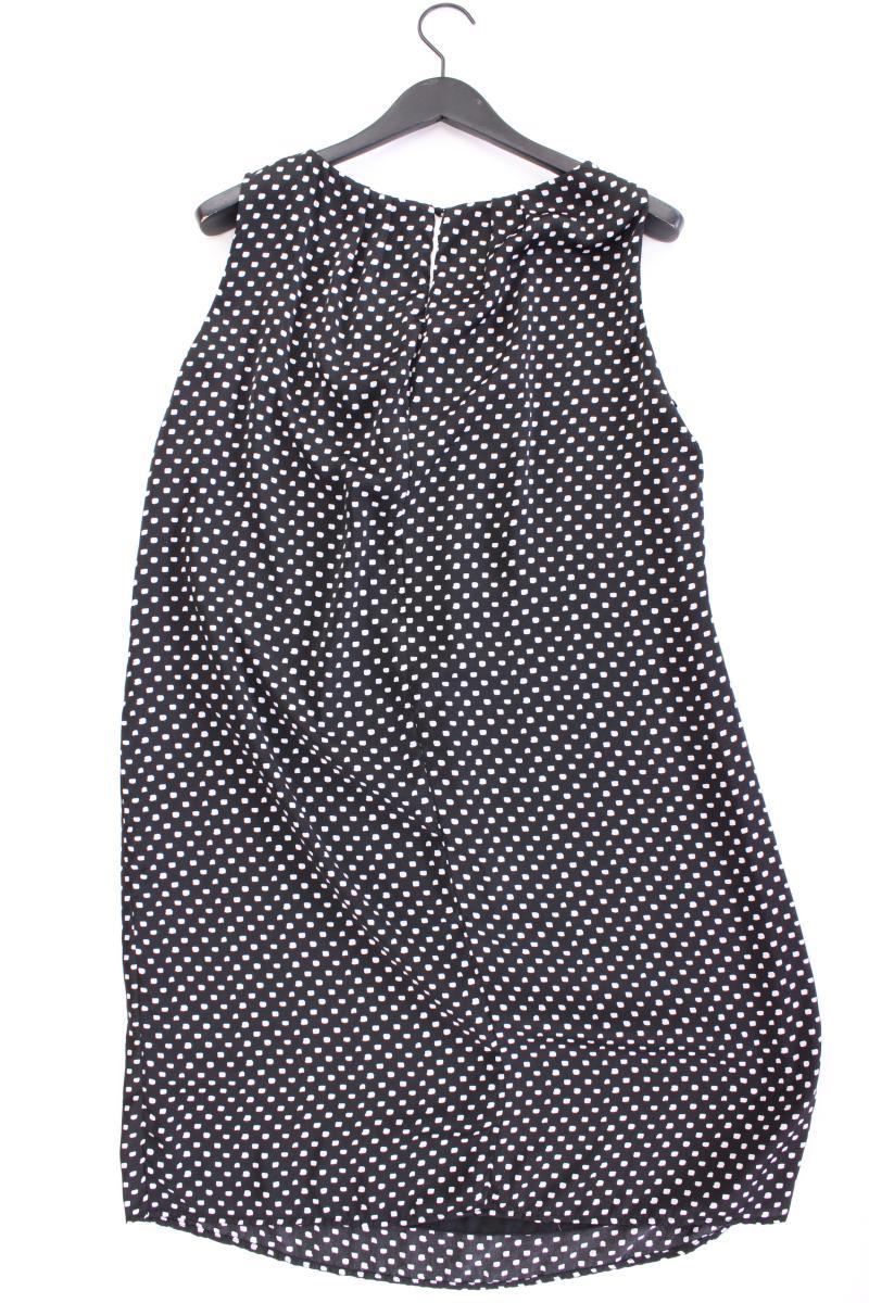 MARK ADAM Midikleid Gr. 46 geometrisches Muster Ärmellos schwarz aus Polyester