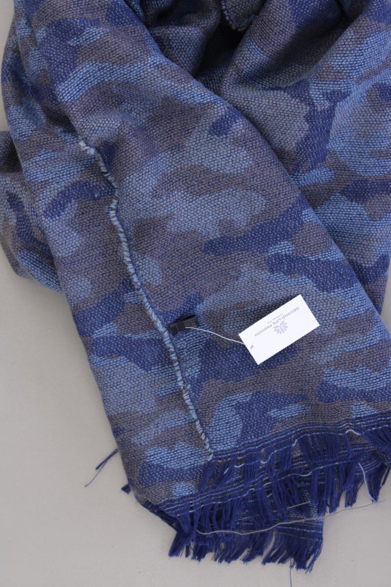 Schal camouflage blau aus Viskose
