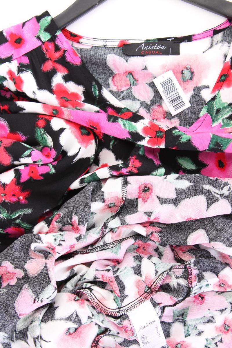 Aniston Langarmkleid Gr. 38 mit Blumenmuster pink aus Viskose
