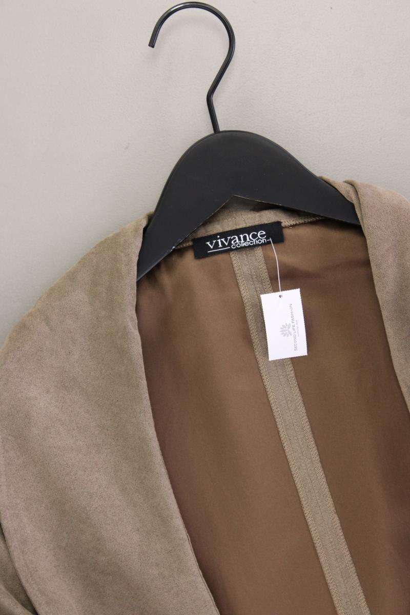 Vivance Übergangsjacke Gr. 38 braun aus Polyester