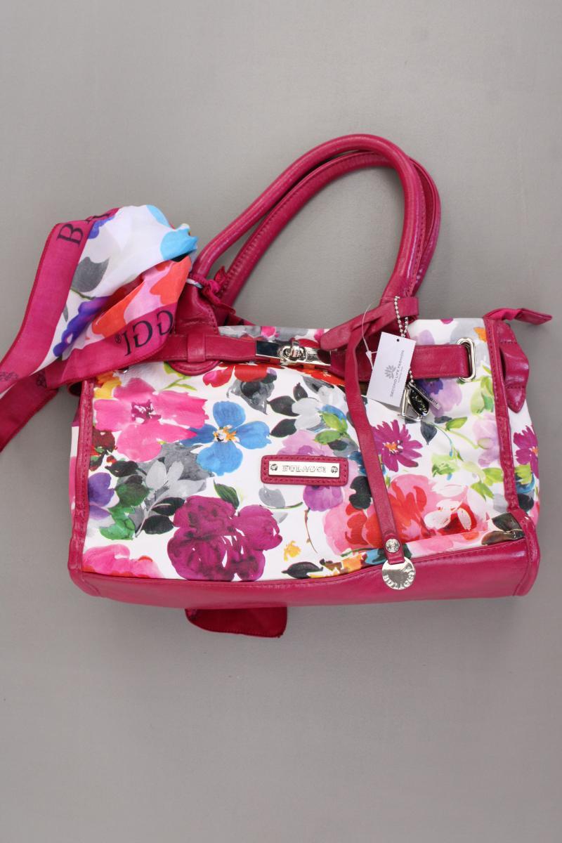 Bulaggi Henkeltasche mit Blumenmuster neuwertig pink aus Kunstleder