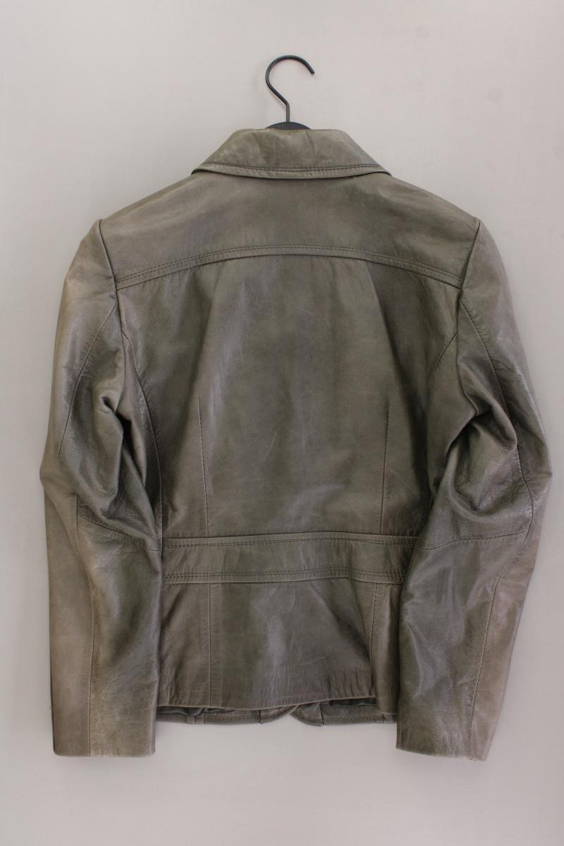 Lederjacke Gr. 38 olivgrün