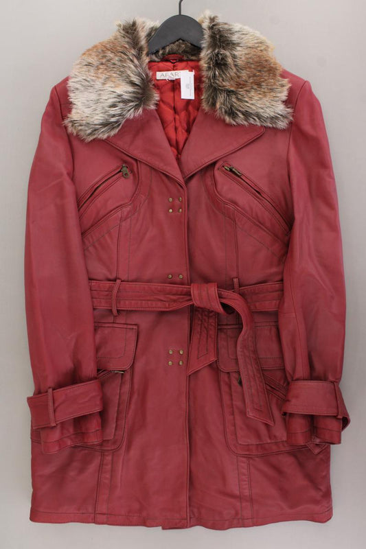 Apart Ledermantel Gr. 38 neuwertig Vintage rot