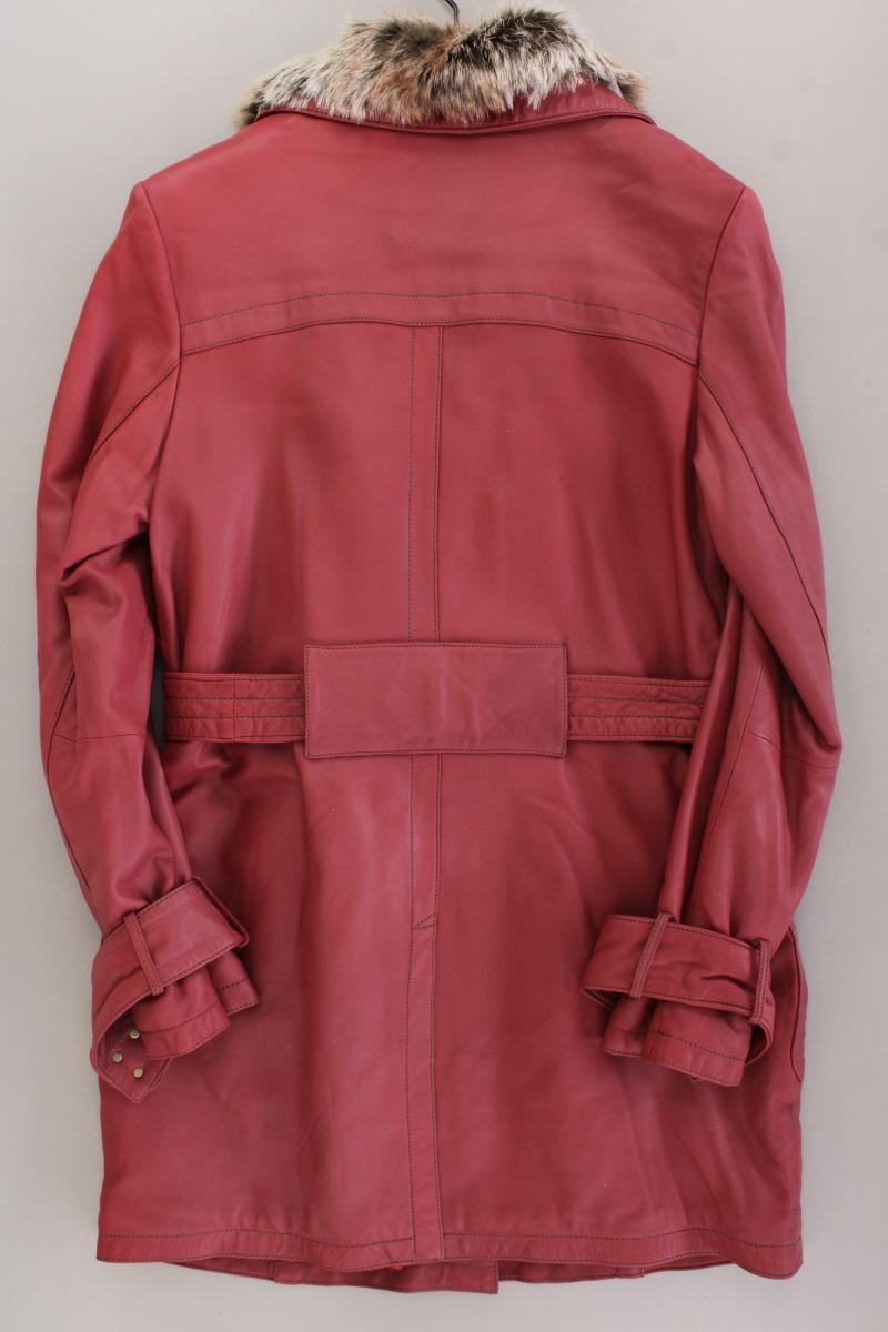 Apart Ledermantel Gr. 38 neuwertig Vintage rot