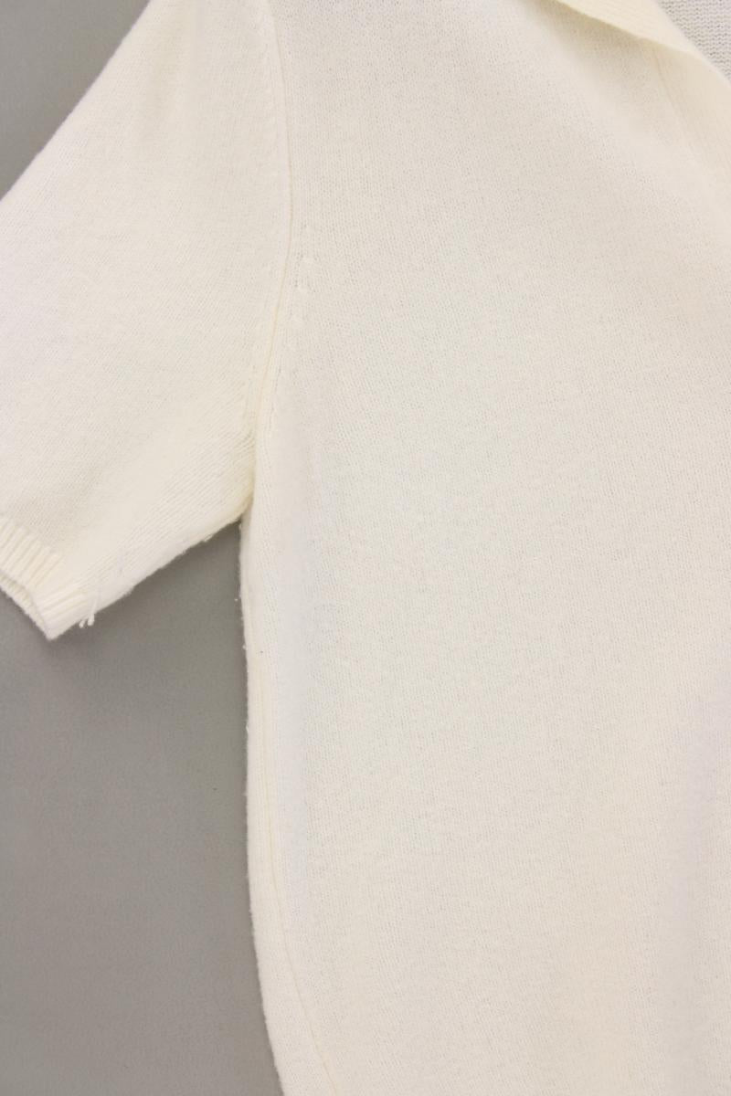 Abercrombie & Fitch Strickshirt mit Wolle Gr. L Kurzarm creme