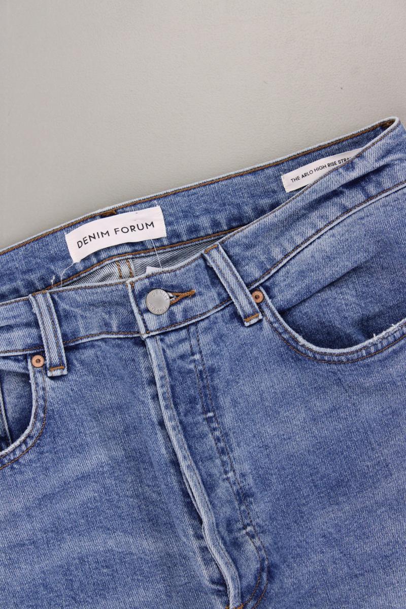 Denim Forum The Arlo High Rise Straight Jeans Gr. W32/L28 blau aus Baumwolle