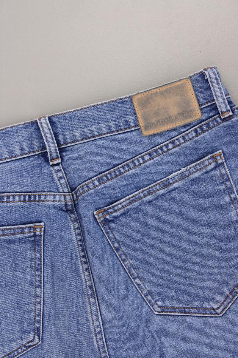 Denim Forum The Arlo High Rise Straight Jeans Gr. W32/L28 blau aus Baumwolle